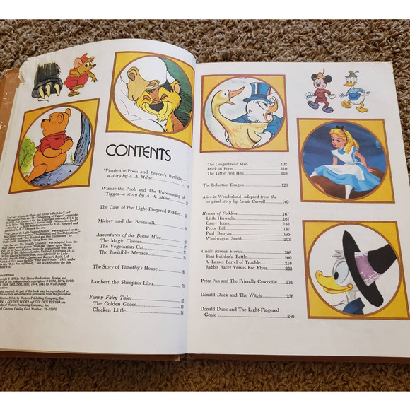 1970s Walt Disney Fantasy On Parade Illustrations Golden Press Childrens Stories - Picture 9 of 11